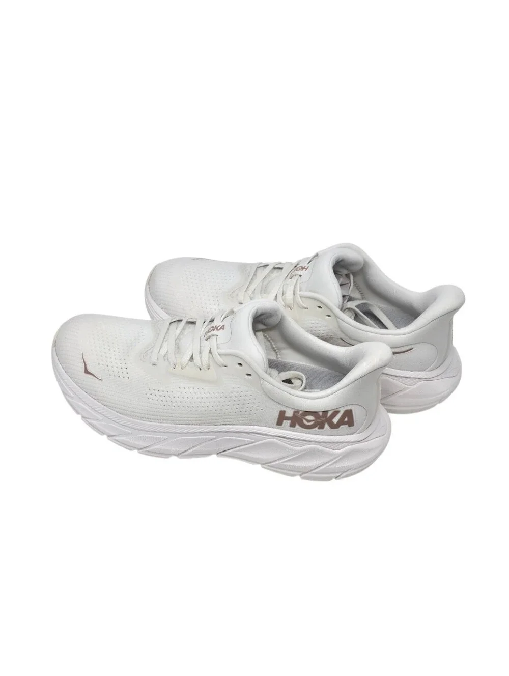 HOKA Arahi 7 Women’s 8.5 B Blanc De Blanc Rose Gold Running Shoes